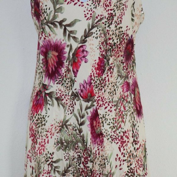 NWT Haute Hippie wild Floral-print silk Godet Gown Size 10 - Picture 5 of 11